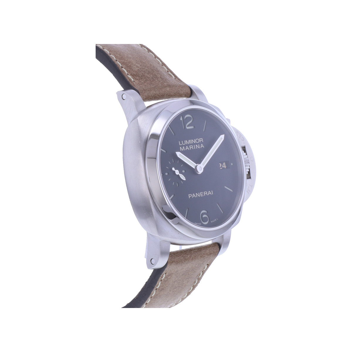 Montre d'occasion PANERAI Luminor Marina 1950 3 Days homme automatique bracelet cuir cresus - vue 2