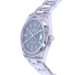 Montre d'occasion ROLEX DateJust 41 Mint homme mouvement automatique certifié (cosc) bracelet acier - vue D2