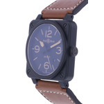 Montre d'occasion BELL & ROSS BR03-92 Heritage homme automatique bracelet cuir d'origine - vue D2