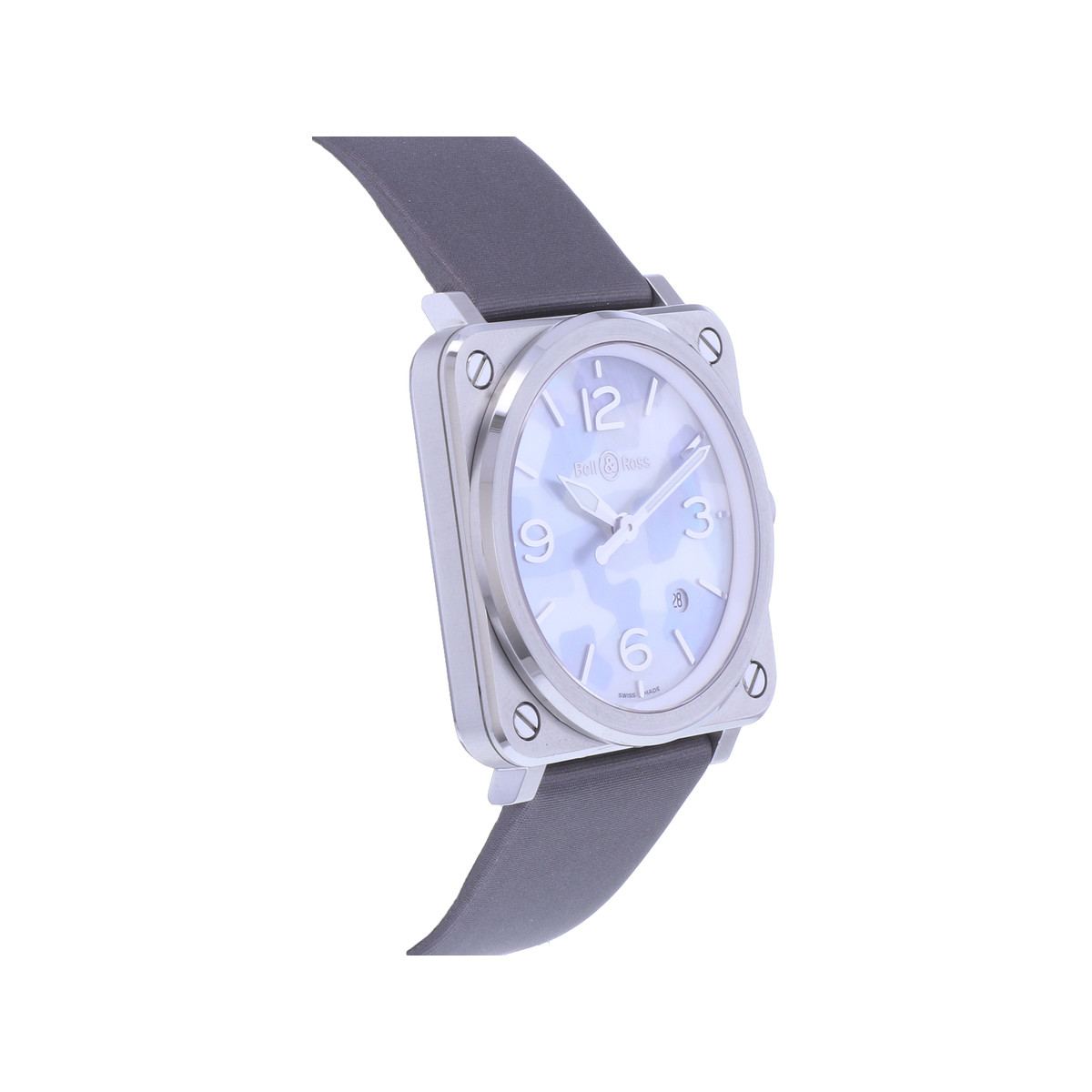 Montre d'occasion BELL & ROSS BRS Camouflage homme quartz bracelet cuir d'origine - vue 2