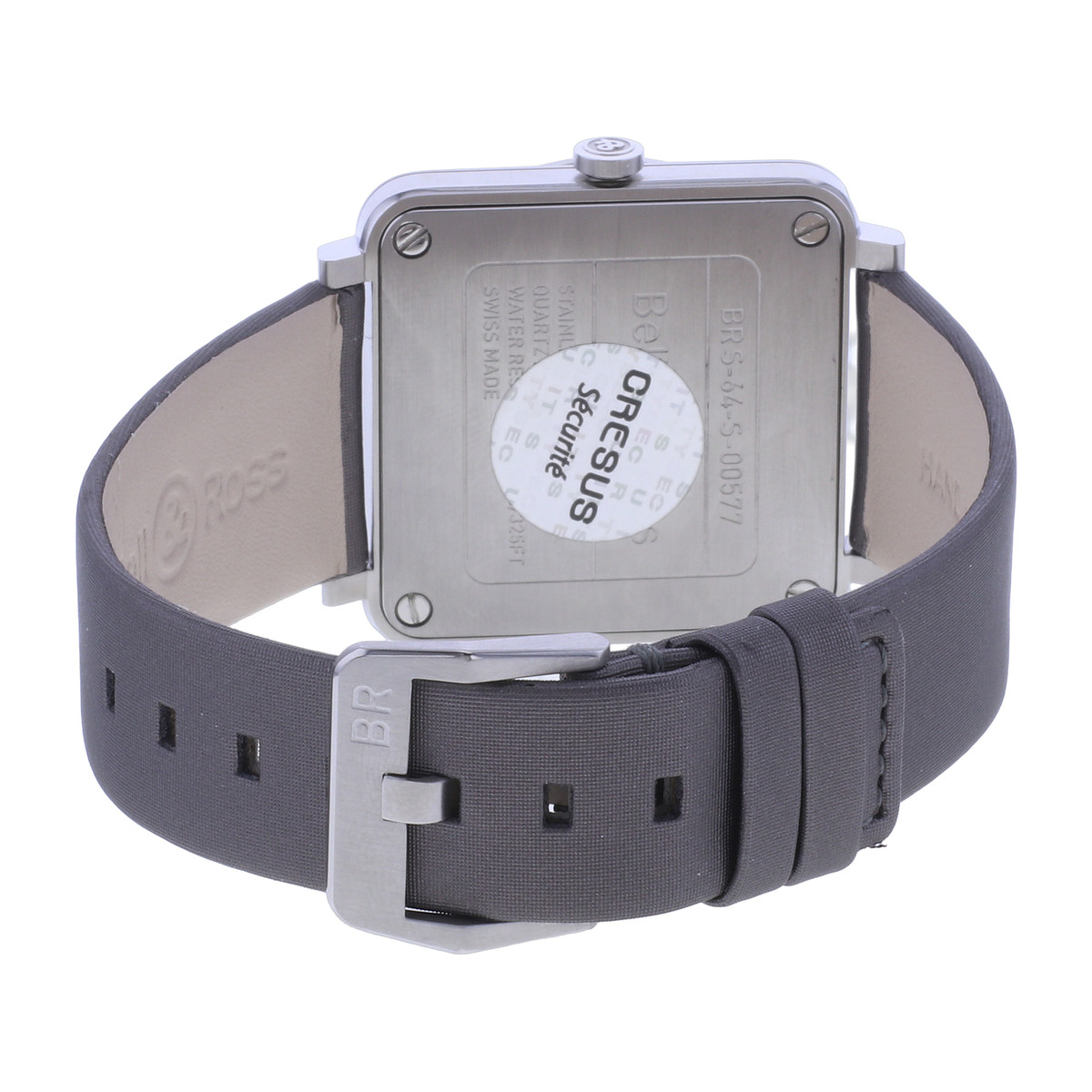 Montre d'occasion BELL & ROSS BRS Camouflage homme quartz bracelet cuir d'origine - vue 3