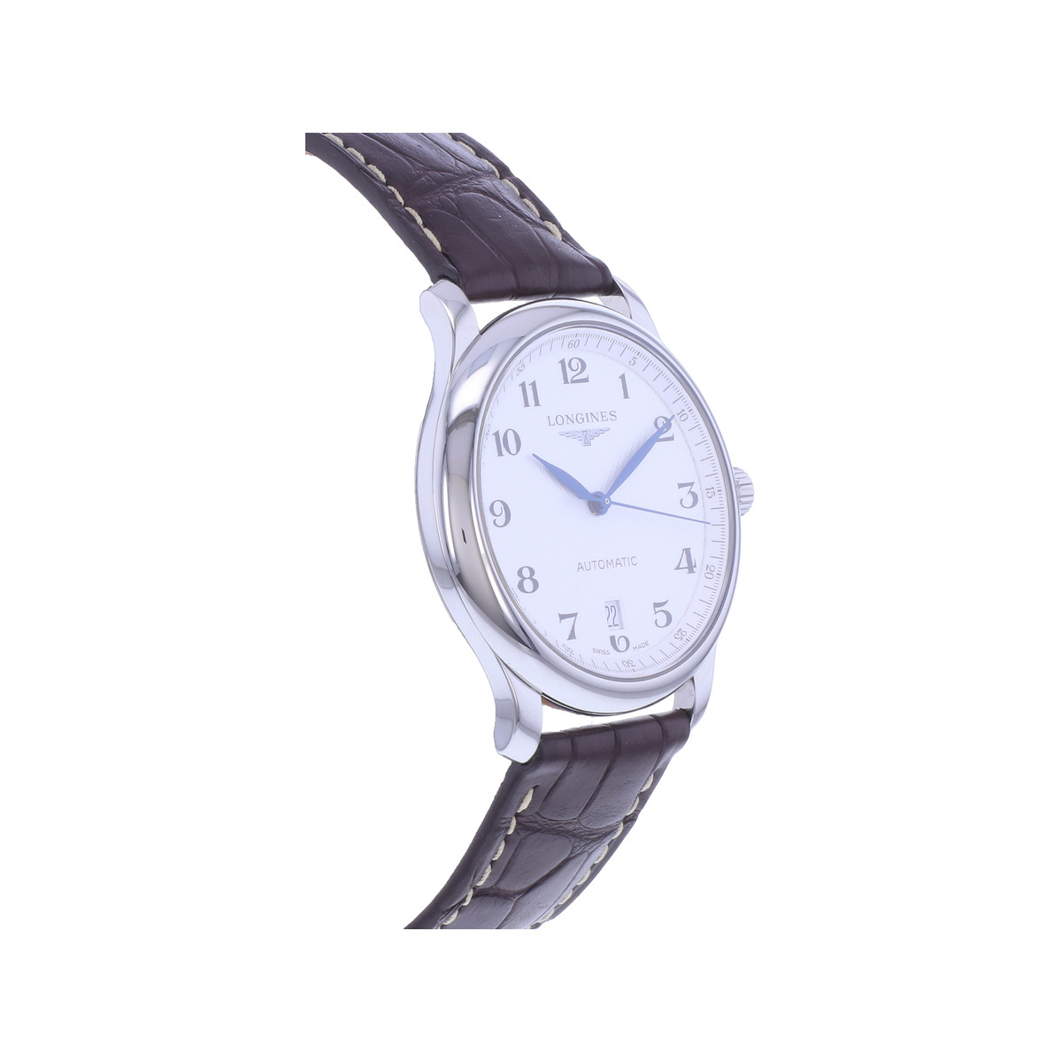 Montre d'occasion LONGINES Master Collection homme automatique bracelet cuir d'origine - vue 2