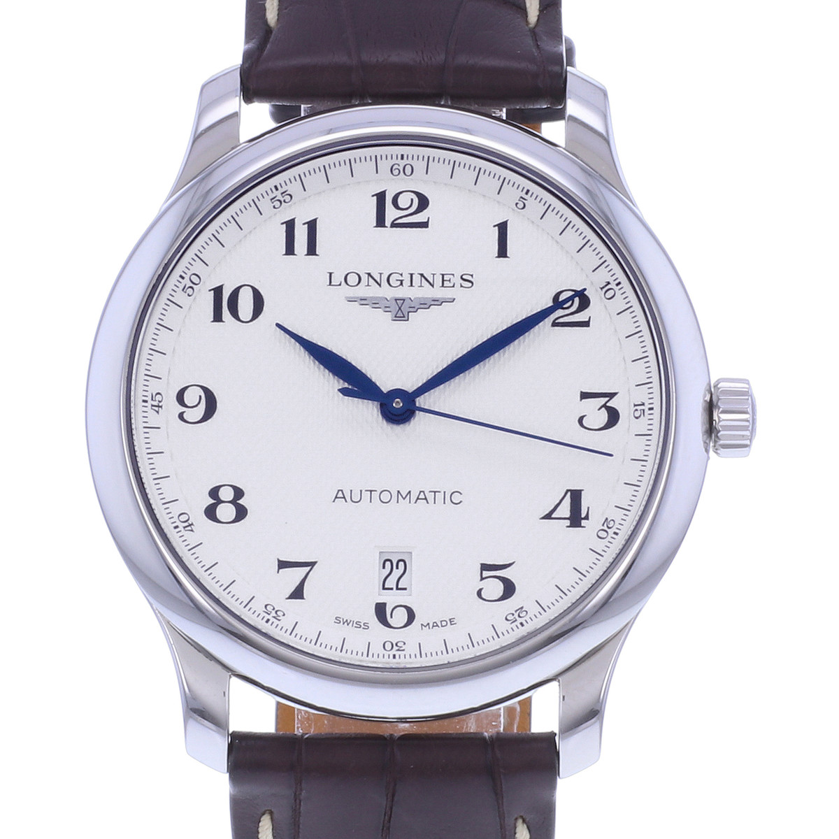 Montre d'occasion LONGINES Master Collection homme automatique bracelet cuir d'origine - vue D1