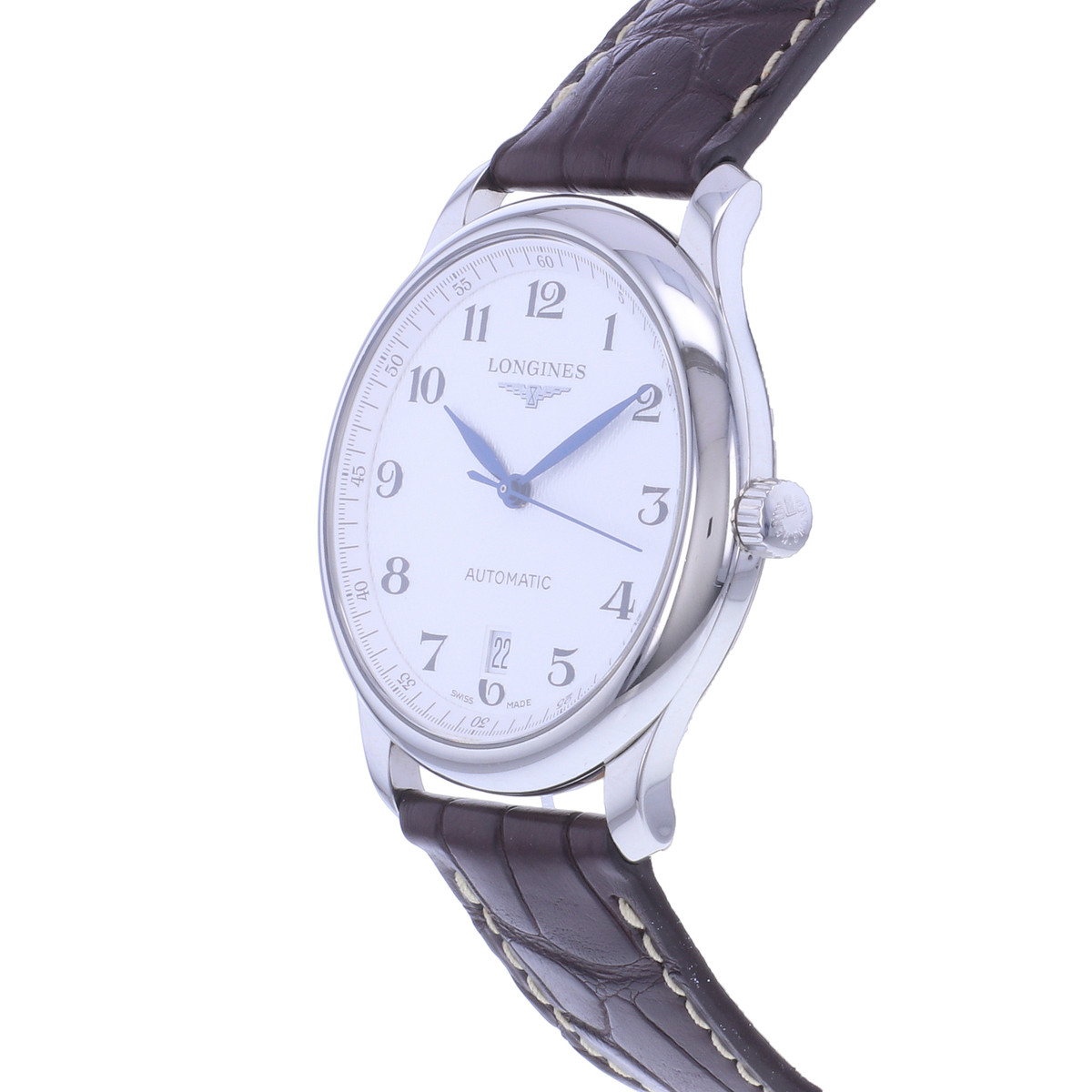 Montre d'occasion LONGINES Master Collection homme automatique bracelet cuir d'origine - vue D2