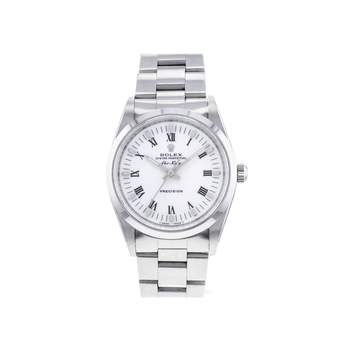 Montre d'occasion ROLEX Air King Precision homme mouvement automatique certifié (cosc) bracelet acier