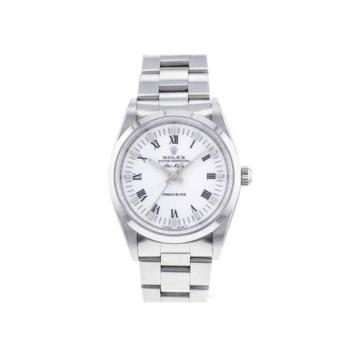 Montre d'occasion ROLEX Air King Precision homme mouvement automatique certifié (cosc) bracelet acier