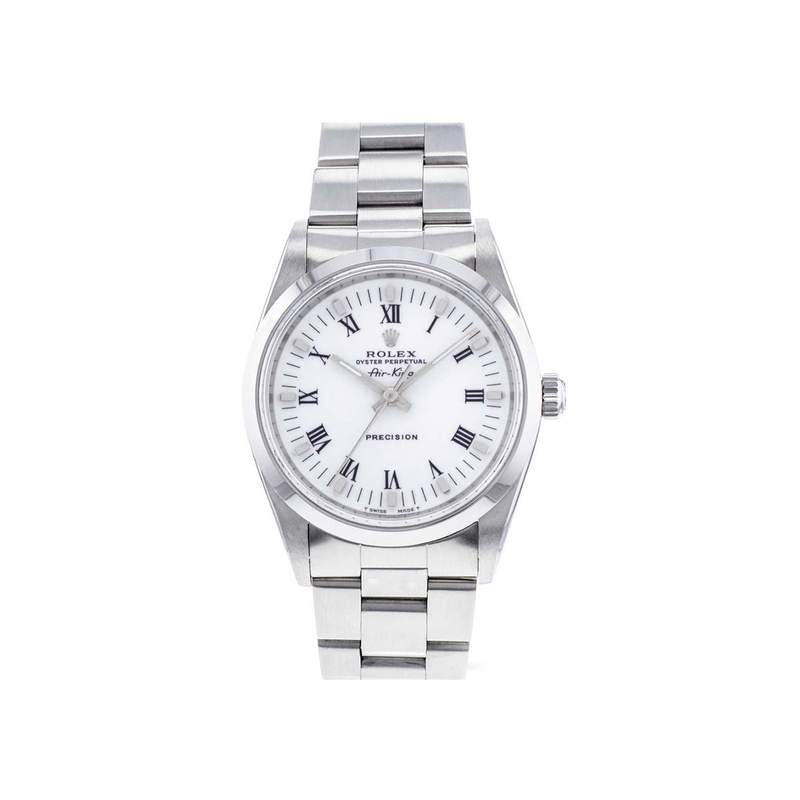 Montre d'occasion ROLEX Air King Precision homme mouvement automatique certifié (cosc) bracelet acier - vue 1