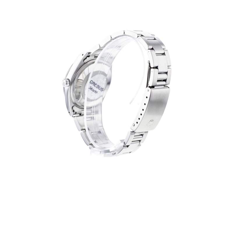 Montre d'occasion ROLEX Air King Precision homme mouvement automatique certifié (cosc) bracelet acier - vue D4