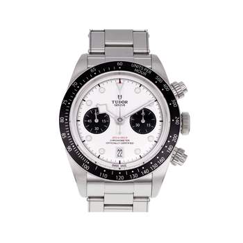 Montre d'occasion TUDOR Black Bay 41 Chronograph homme mouvement automatique certifié (cosc) bracelet acier