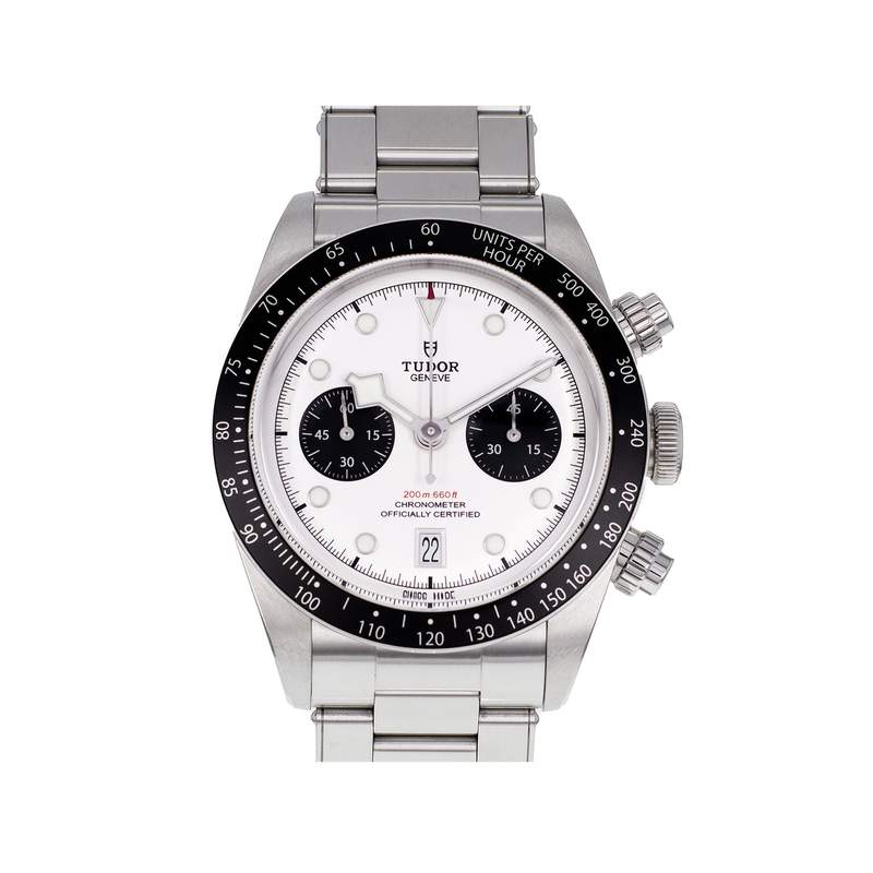 Montre d'occasion TUDOR Black Bay 41 Chronograph homme mouvement automatique certifié (cosc) bracelet acier - vue 1