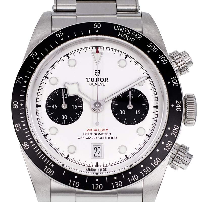 Montre d'occasion TUDOR Black Bay 41 Chronograph homme mouvement automatique certifié (cosc) bracelet acier - vue D1