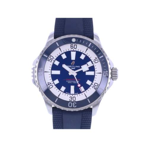 Montre d'occasion BREITLING SuperOcean Automatic 46 homme automatique bracelet caoutchouc