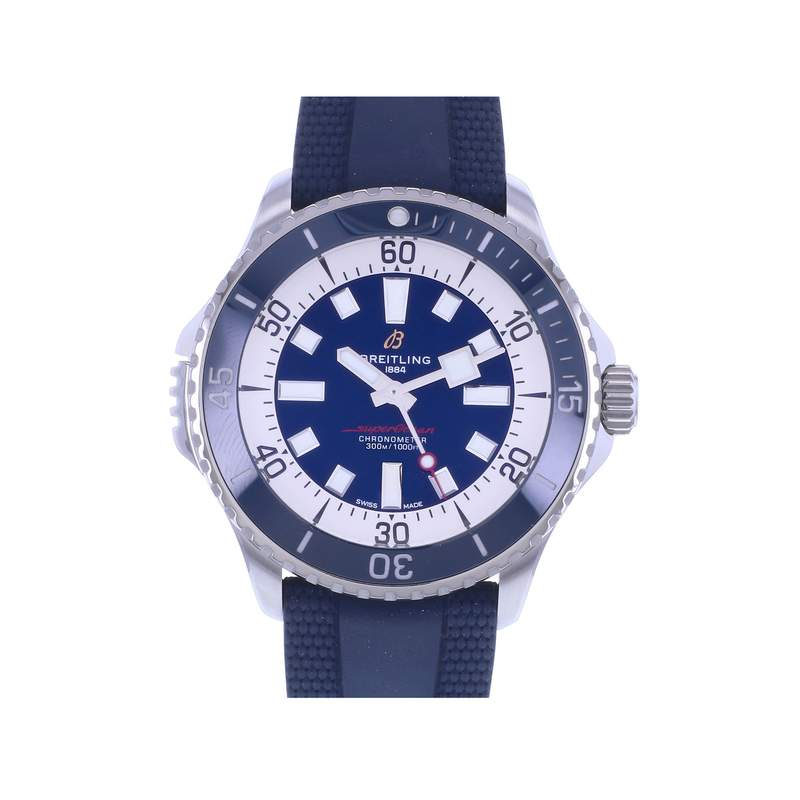 Montre d'occasion BREITLING SuperOcean Automatic 46 homme automatique bracelet caoutchouc - vue 1