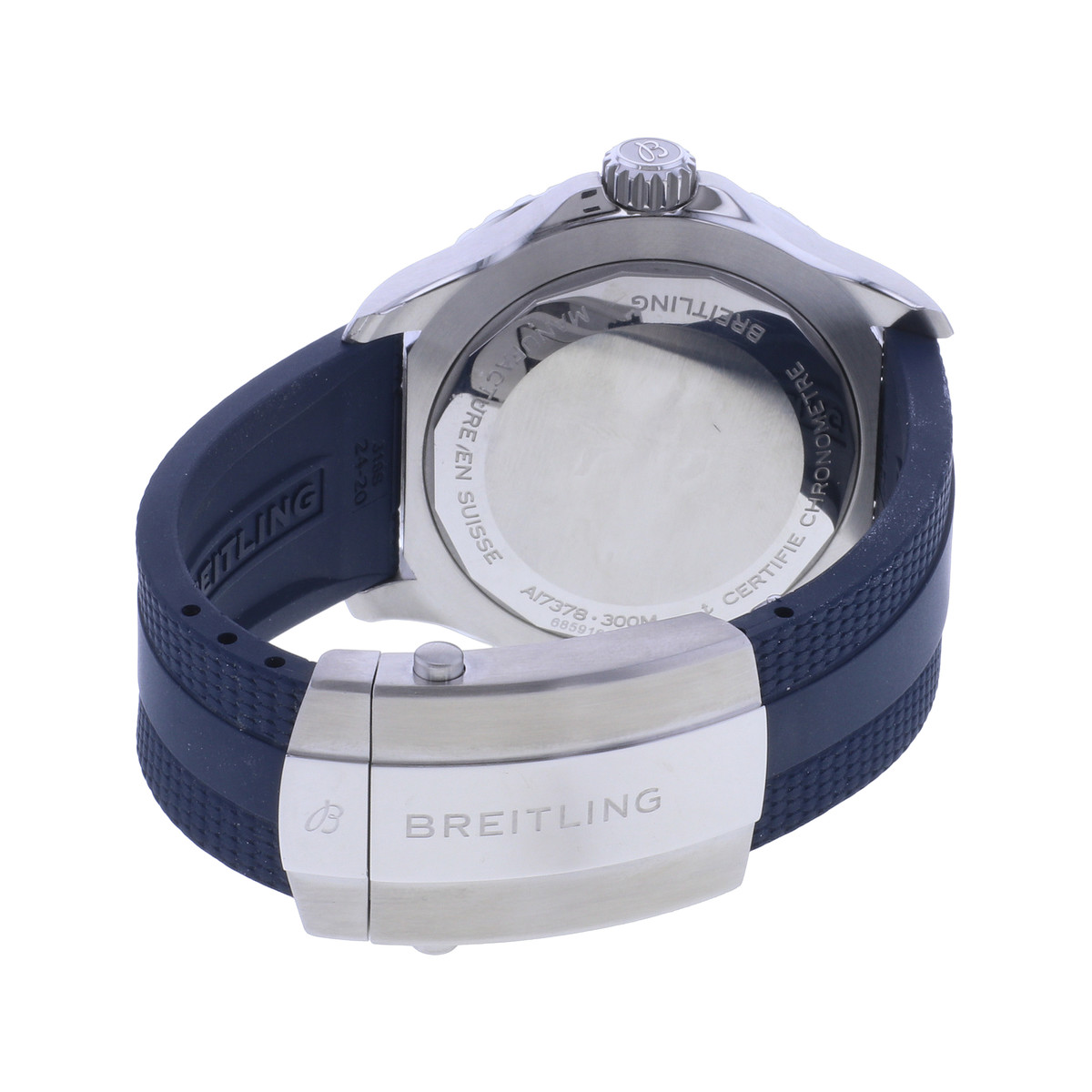 Montre d'occasion BREITLING SuperOcean Automatic 46 homme automatique bracelet caoutchouc - vue 3