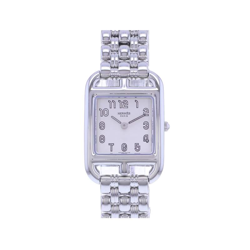 Montre d'occasion HERMES Cape Cod Argent femme quartz bracelet acier - vue 1