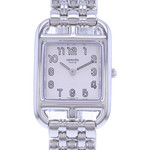 Montre d'occasion HERMES Cape Cod Argent femme quartz bracelet acier - vue D1