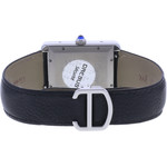 Montre d'occasion CARTIER Tank Solo XL homme automatique bracelet cuir d'origine - vue 3