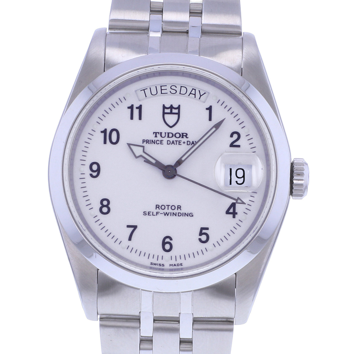 Montre d'occasion TUDOR Prince Day-Date homme automatique bracelet acier - vue D1
