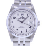 Montre d'occasion TUDOR Prince Day-Date homme automatique bracelet acier - vue D1