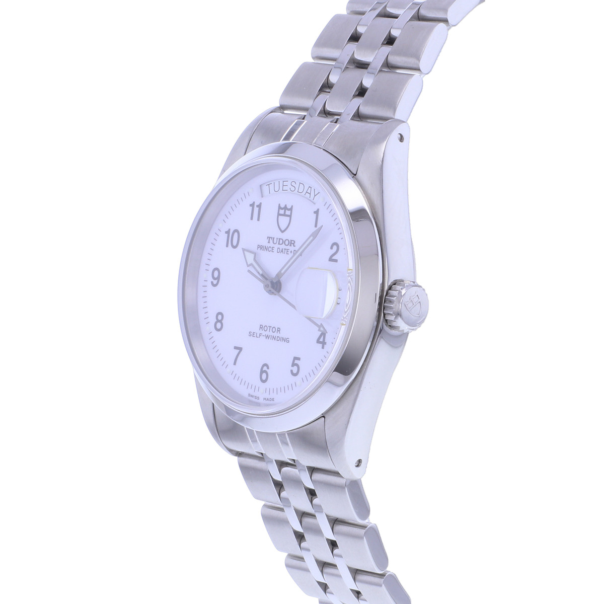 Montre d'occasion TUDOR Prince Day-Date homme automatique bracelet acier - vue D2