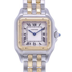 Montre d'occasion CARTIER Panthère Petit Modèle femme quartz bracelet or jaune 750/000 et acier - vue D1