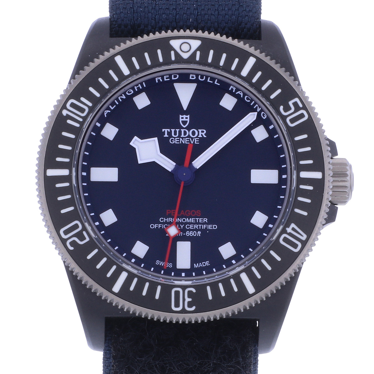 Montre d'occasion TUDOR Pelagos FXD Alinghi Red Bull Racing Edition homme mouvement automatique certifié (cosc) bracelet nato - vue D1