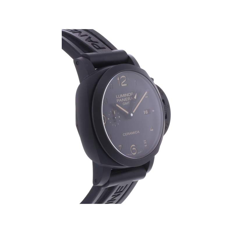 Montre d'occasion PANERAI Luminor GMT 3 Days homme automatique bracelet caoutchouc - vue 2