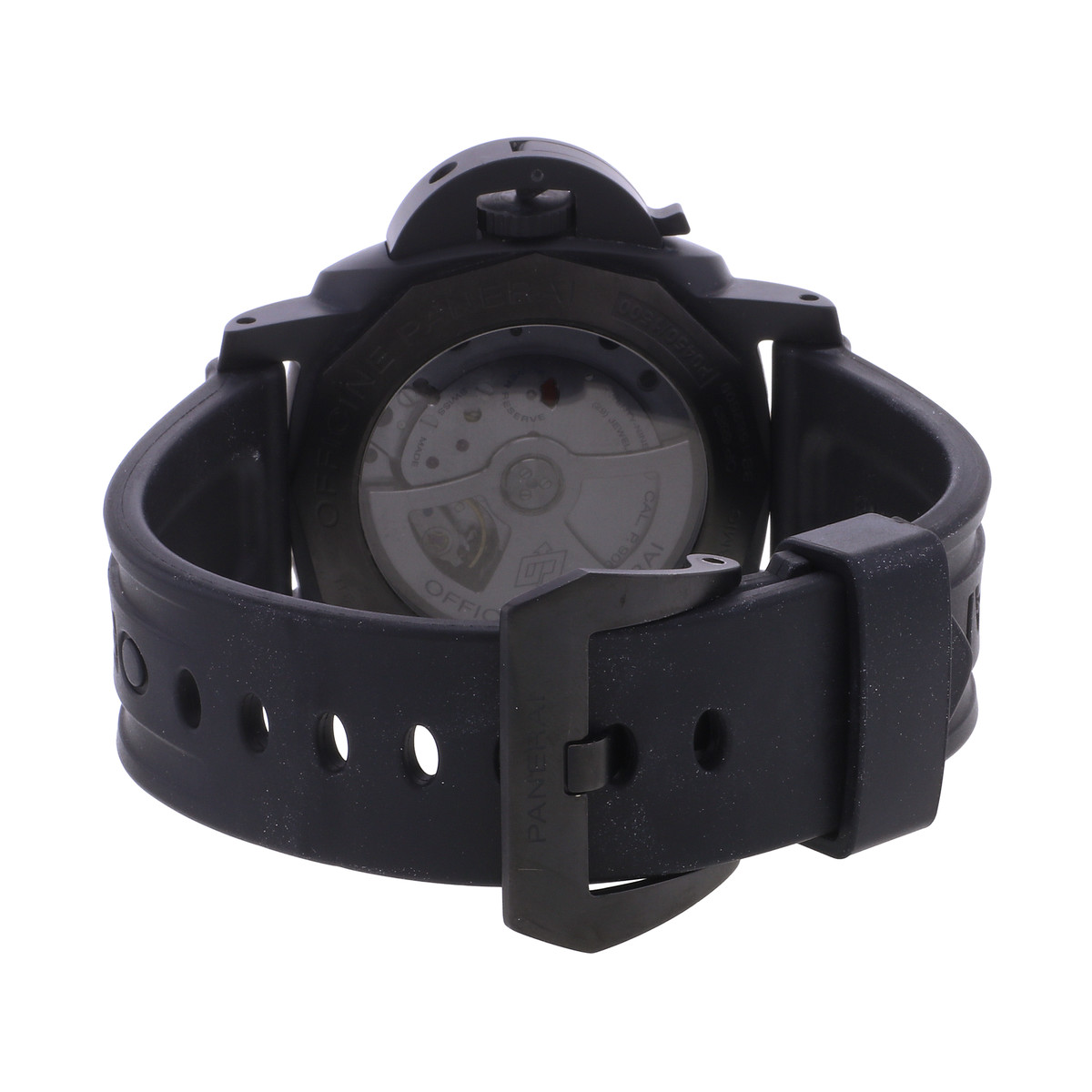 Montre d'occasion PANERAI Luminor GMT 3 Days homme automatique bracelet caoutchouc - vue 3