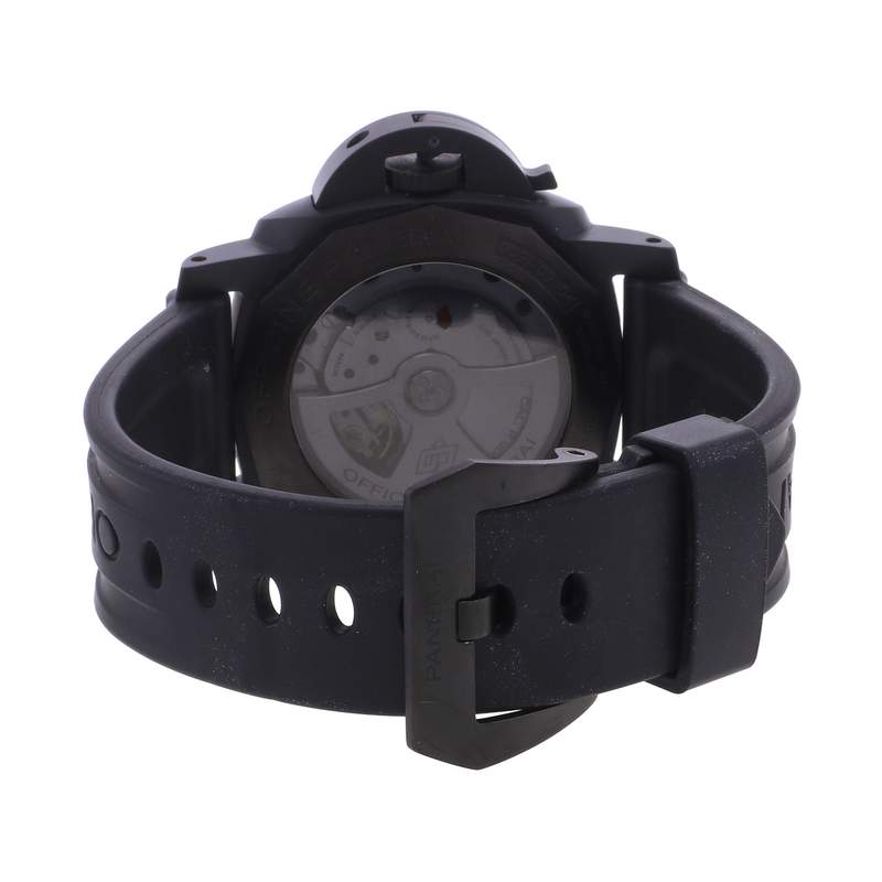 Montre d'occasion PANERAI Luminor GMT 3 Days homme automatique bracelet caoutchouc - vue 3