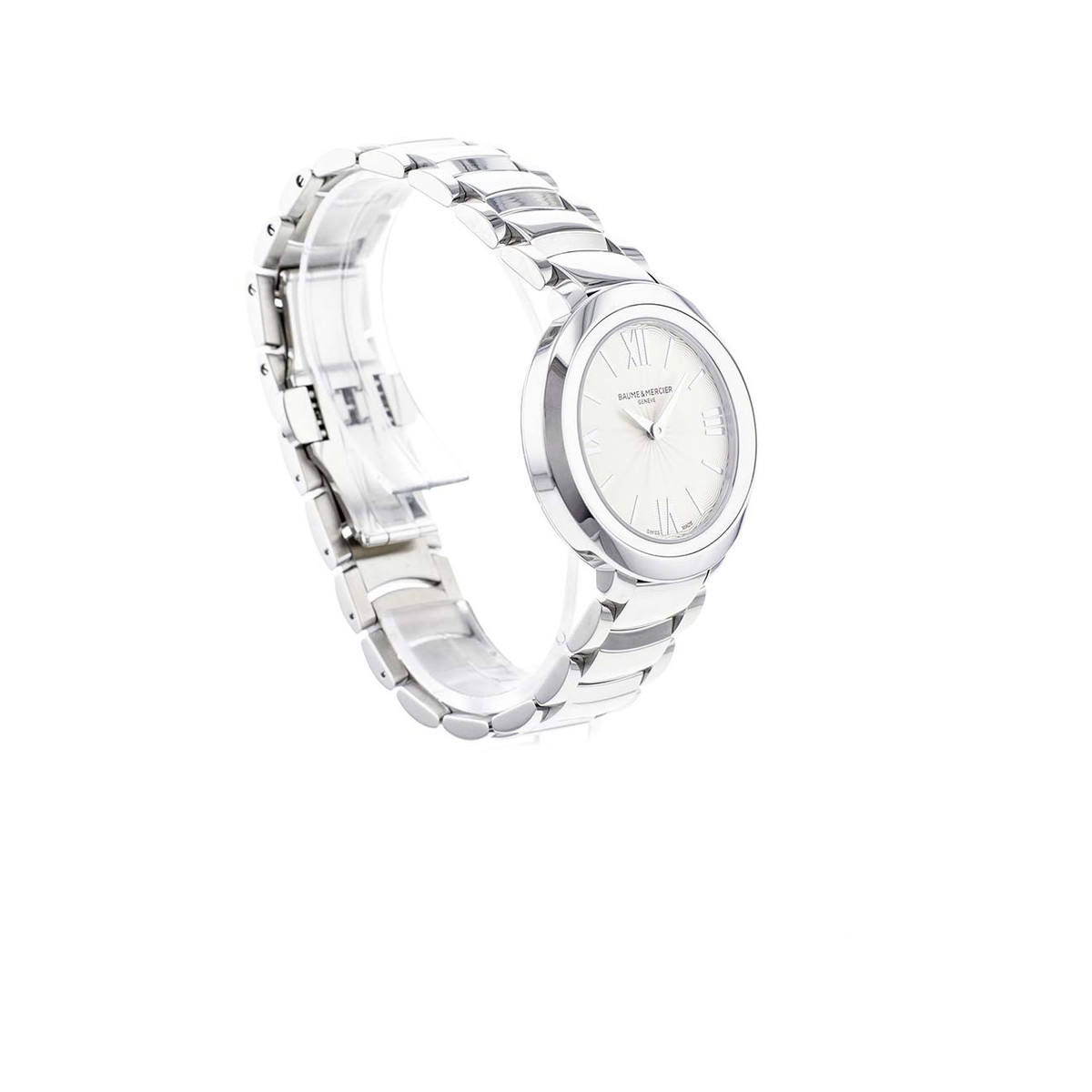 Montre d'occasion BAUME ET MERCIER Promesse femme quartz bracelet acier - vue 2