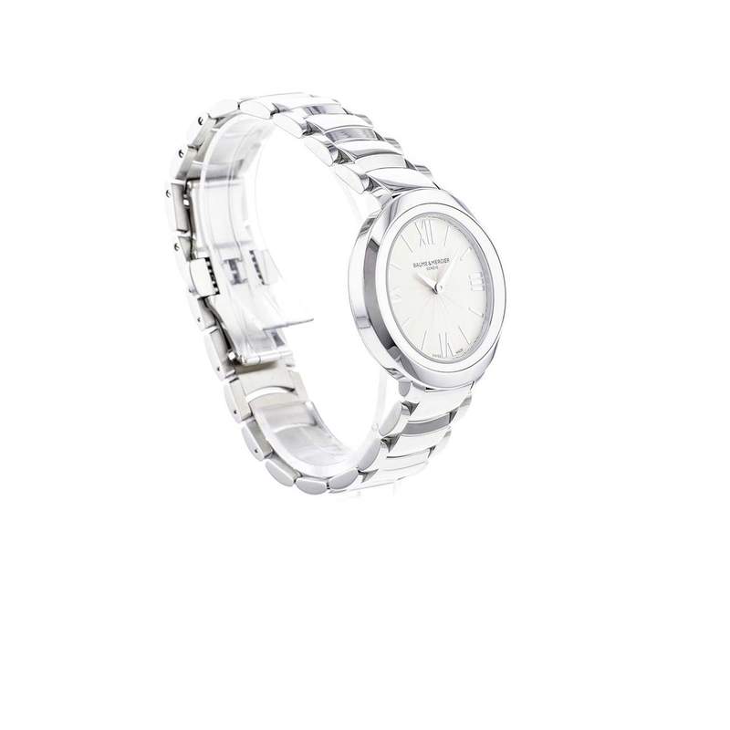 Montre d'occasion BAUME ET MERCIER Promesse femme quartz bracelet acier - vue 2