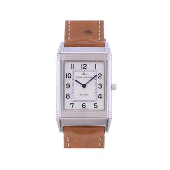 Montre d'occasion JAEGER LECOULTRE Reverso Classique mixte quartz bracelet cuir