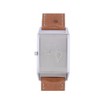 Montre d'occasion JAEGER LECOULTRE Reverso Classique mixte quartz bracelet cuir - vue 3