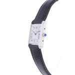Montre d'occasion CARTIER Must Argent femme quartz bracelet cuir cresus - vue D2
