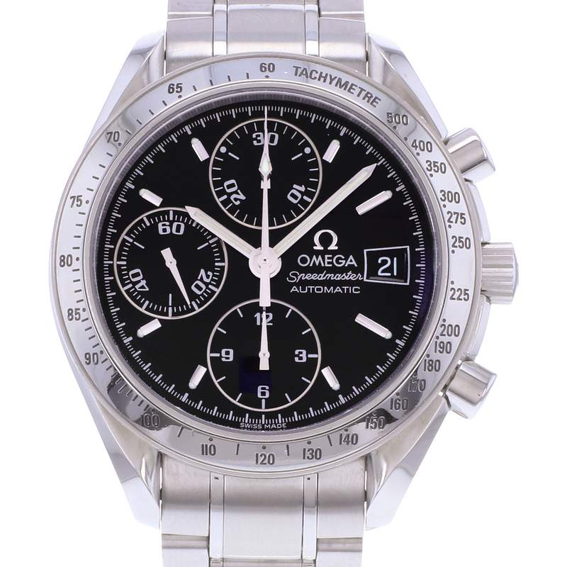 Montre d'occasion OMEGA Speedmaster Date Automatique homme automatique bracelet acier - vue D1