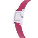 Montre d'occasion HERMES Heure H femme quartz bracelet cuir - vue D2