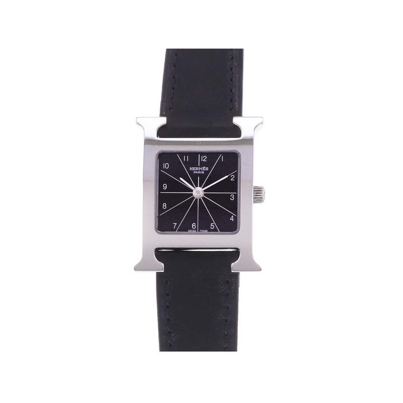Montre d'occasion HERMES Heure H femme quartz bracelet cuir - vue 1