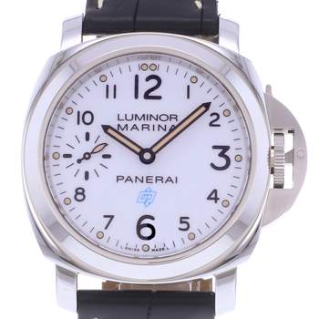 Montre d'occasion PANERAI Luminor Marina Logo 3 Days homme mécanique bracelet cuir cresus