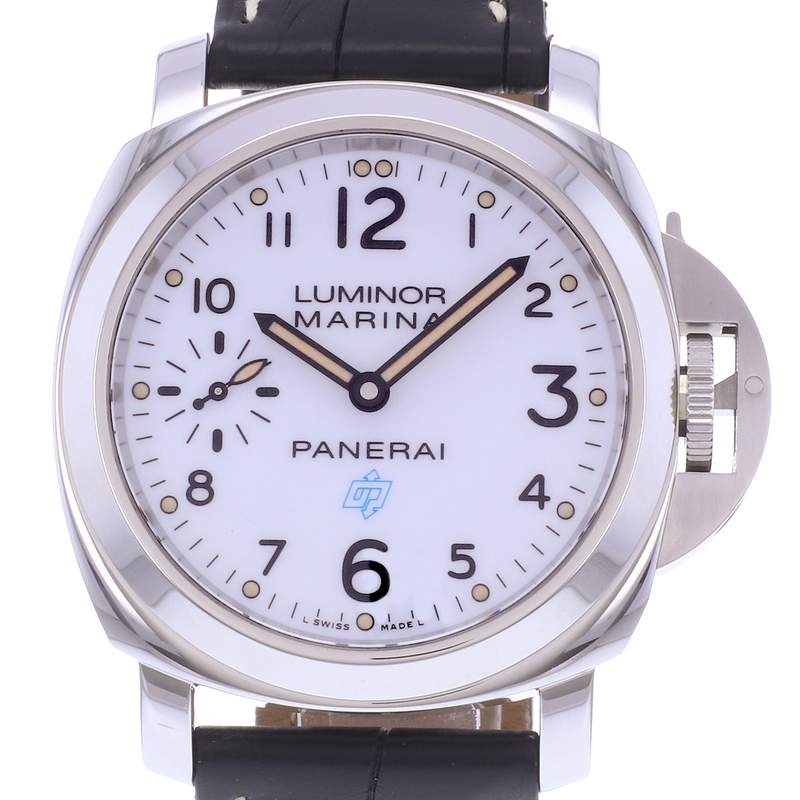 Montre d'occasion PANERAI Luminor Marina Logo 3 Days homme mécanique bracelet cuir cresus - vue D1