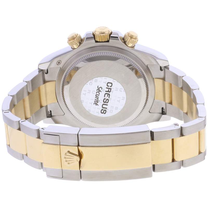 Montre d'occasion ROLEX Cosmograph Daytona homme mouvement automatique certifié (cosc) bracelet or jaune 750/000 et acier - vue 3