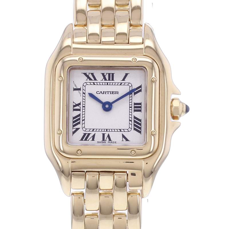 Montre d'occasion CARTIER Panthère Petit Modèle femme quartz bracelet or jaune 750/000 - vue D1