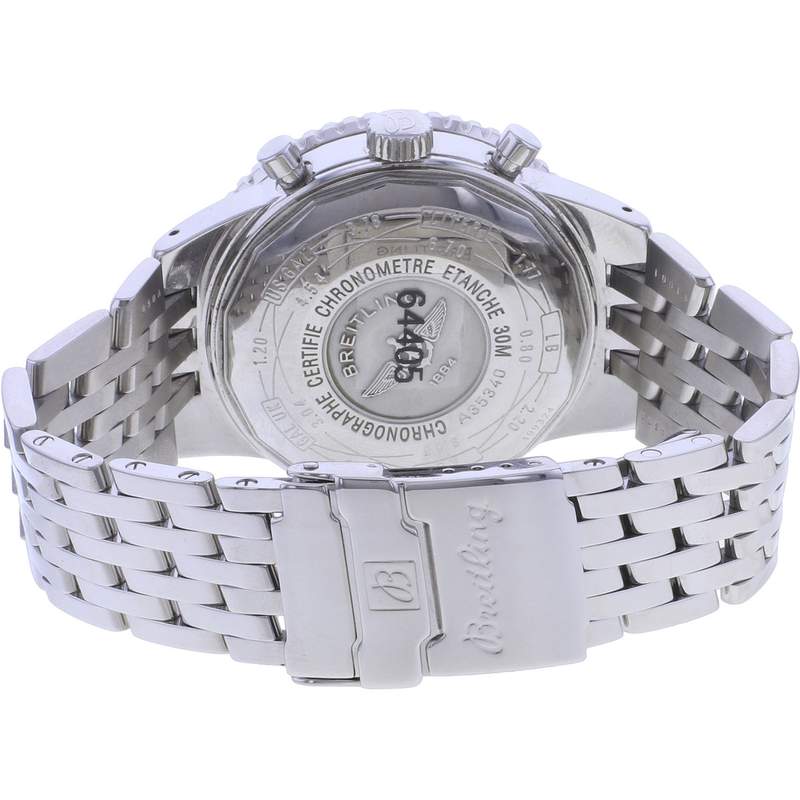 Montre d'occasion BREITLING Navitimer Heritage homme mouvement automatique certifié (cosc) bracelet acier - vue 3