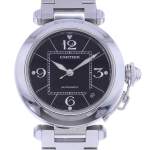 Montre d'occasion CARTIER Pasha C mixte automatique bracelet acier - vue D1
