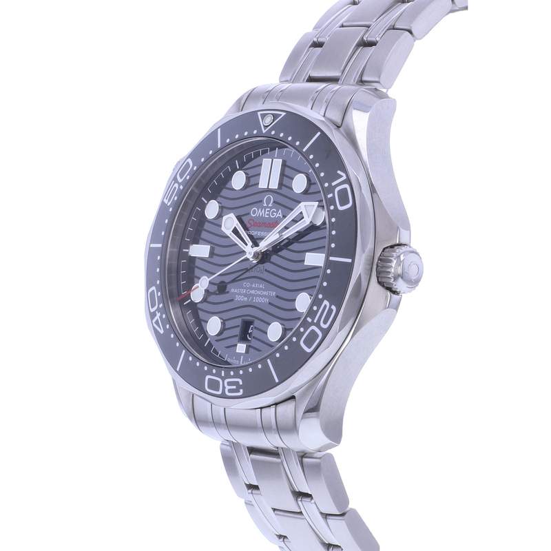 Montre d'occasion OMEGA Seamaster Diver 300 m Co-Axial Master Chronometer homme automatique bracelet acier - vue D2