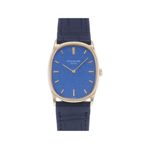 Montre d'occasion PATEK PHILIPPE Ellipse Mécanique mixte mécanique bracelet cuir d'origine