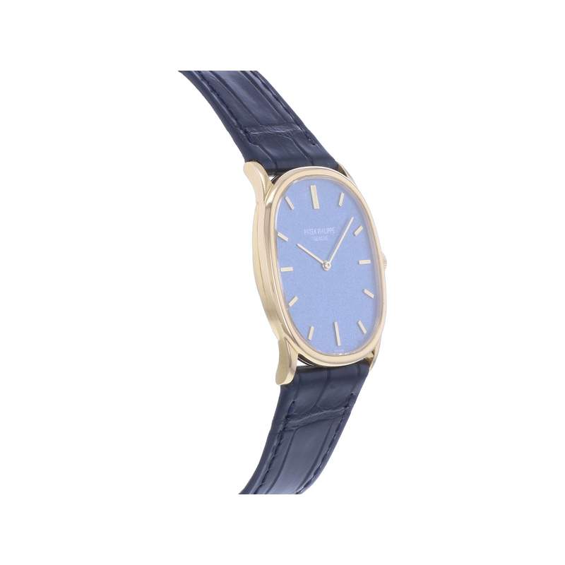 Montre d'occasion PATEK PHILIPPE Ellipse Mécanique mixte mécanique bracelet cuir d'origine - vue 2