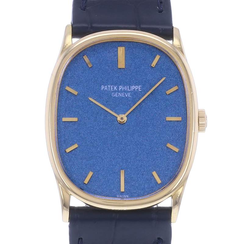 Montre d'occasion PATEK PHILIPPE Ellipse Mécanique mixte mécanique bracelet cuir d'origine - vue D1