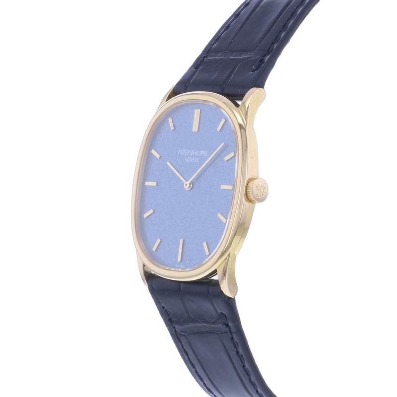 Montre d'occasion PATEK PHILIPPE Ellipse Mécanique mixte mécanique bracelet cuir d'origine - vue D2