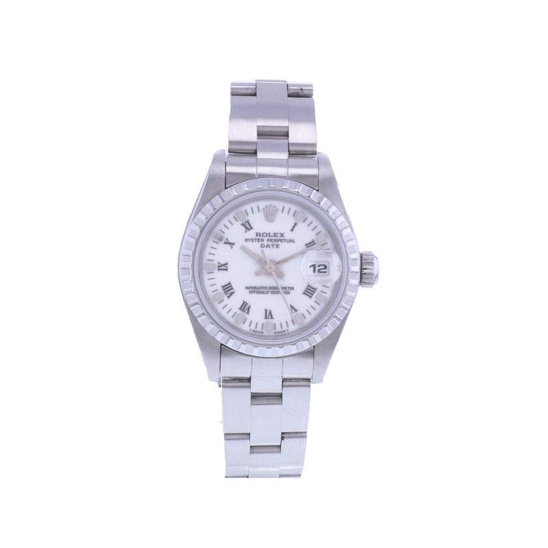 Montre d'occasion ROLEX Date Lady femme mouvement automatique certifié (cosc) bracelet acier - vue 1