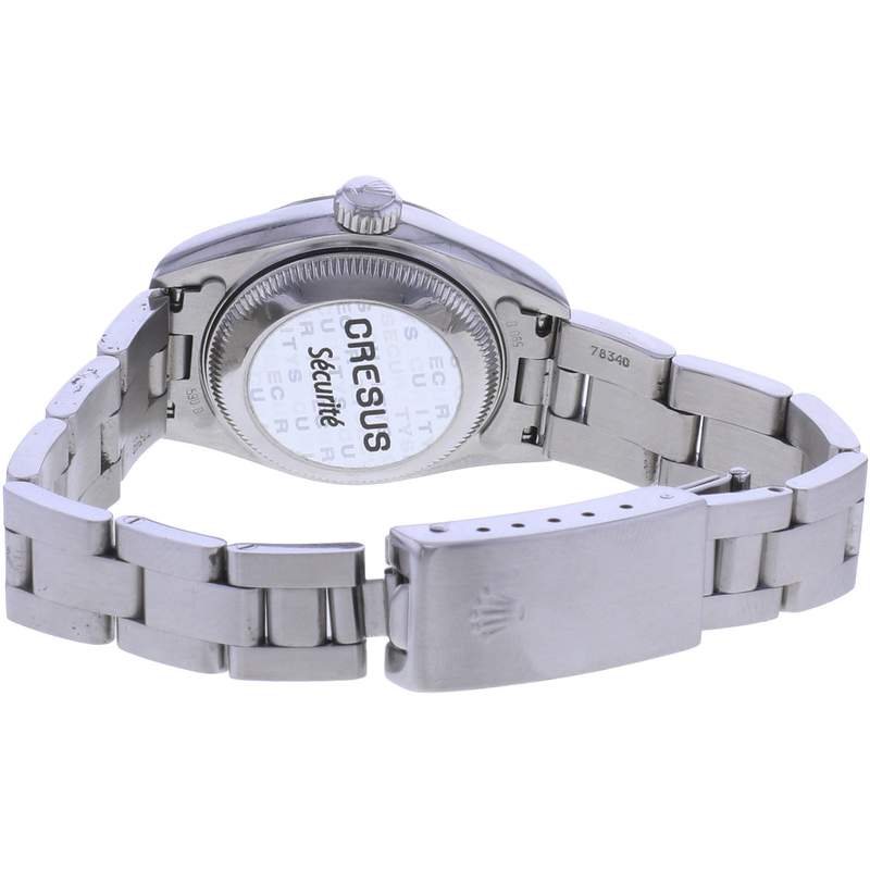 Montre d'occasion ROLEX Date Lady femme mouvement automatique certifié (cosc) bracelet acier - vue 3
